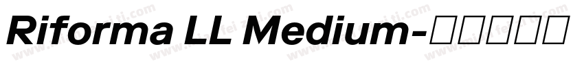 Riforma LL Medium字体转换